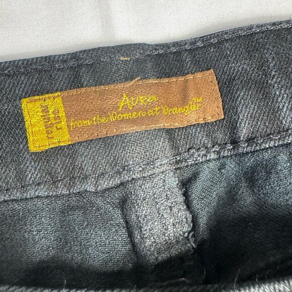 Wrangler Aura Jeans Womens Size 10R‎ Black Denim 32x30 Bootcut - Picture 8 of 9